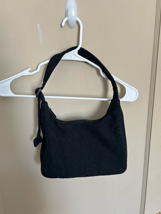 BAGGU Handbags - BAGGU Black Mini Nylon Shoulder Bag